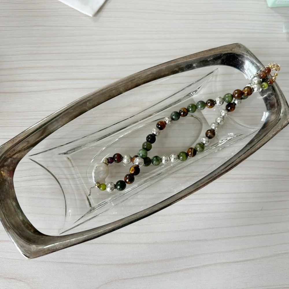 MCM vintage chrome dish